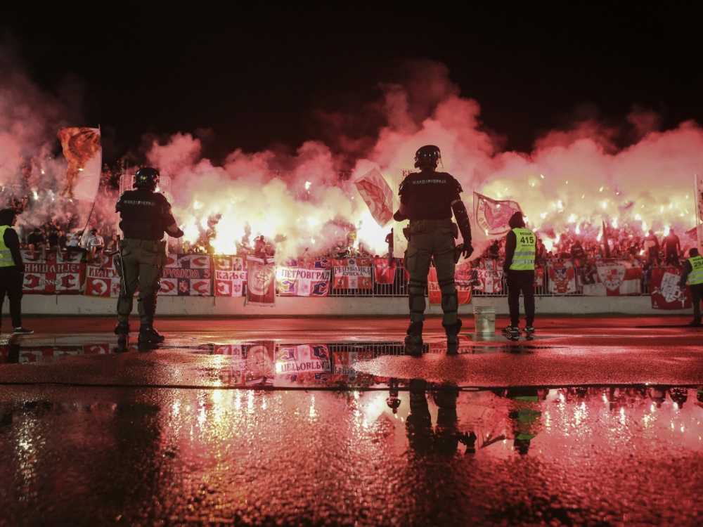 16.000 Zuschauer waren trotz Corona im Stadion. ©SID OLIVER BUNIC