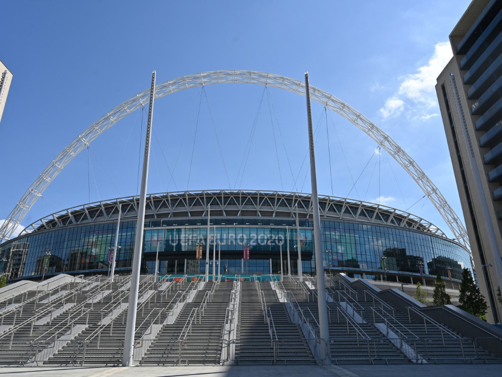 Das Frauen-"Finalissima" wird im Wembleystadion gespielt (© AFP/SID/GLYN KIRK)