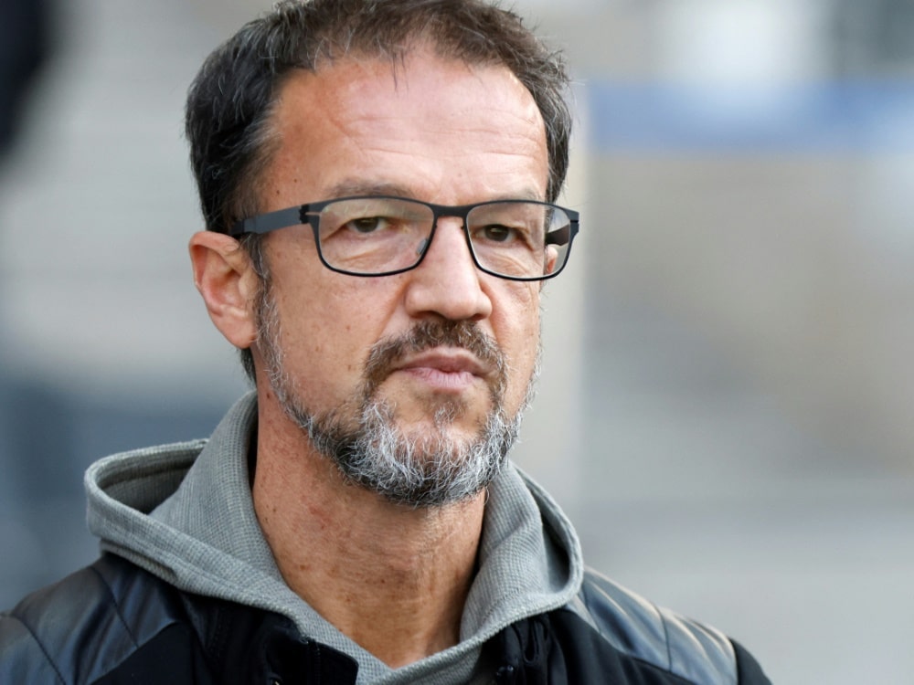 Fredi Bobic fordert bei Hertha eine Realktion. (© AFP/SID/ODD ANDERSEN)