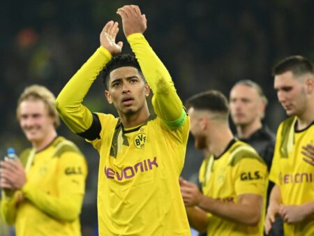 Bild: Der BVB ist für Kohler "heißer Meisterschaftsfavorit" (© AFP/SID/INA FASSBENDER)