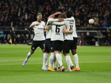 Bild: Eintracht Frankfurt gewinnt 2:0 gegen Werder Bremen (© FIRO/FIRO/FIRO/)