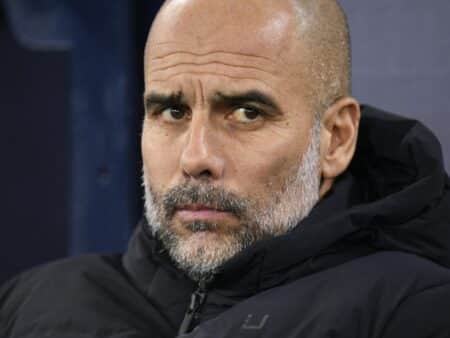 Bild: Guardiola ist überzeugt von der Unschuld der Citizens (© AFP/SID/OLI SCARFF)