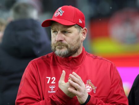 Bild: Steffen Baumgart verliert mit dem FC gegen St. Truiden (© FIRO/FIRO/SID/)