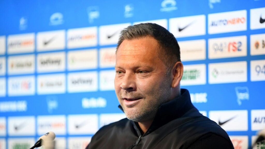 Bild: Pal Dardai ist zum dritten Mal Trainer von Hertha BSC (© IMAGO/Sebastian Räppold/Matthias Koch/SID/)