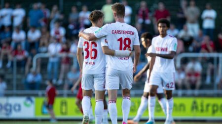 Bild: Der FC gewinnt gegen Bergisch Gladbach im Test. © IMAGO/Beautiful Sports/Buriakov/SID/IMAGO