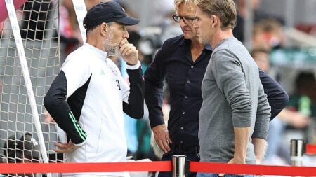 Bild: Tuchel und Freund (r.) (© FIRO/SID)