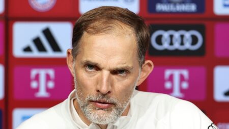 Foto: Bayern-Coach Tuchel denkt nur von Spiel zu Spiel © FIRO/SID