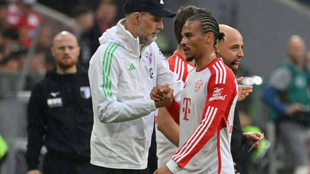 Bild: Darf sich über Lob seines Trainers freuen: Leroy Sane (© IMAGO/Hoermann/SID/IMAGO/Frank Hoermann/SVEN SIMON)