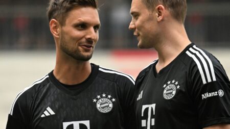 Bild: Klare Ansage: Sven Ulreich (l.) und Manuel Neuer (© AFP/SID/CHRISTOF STACHE)