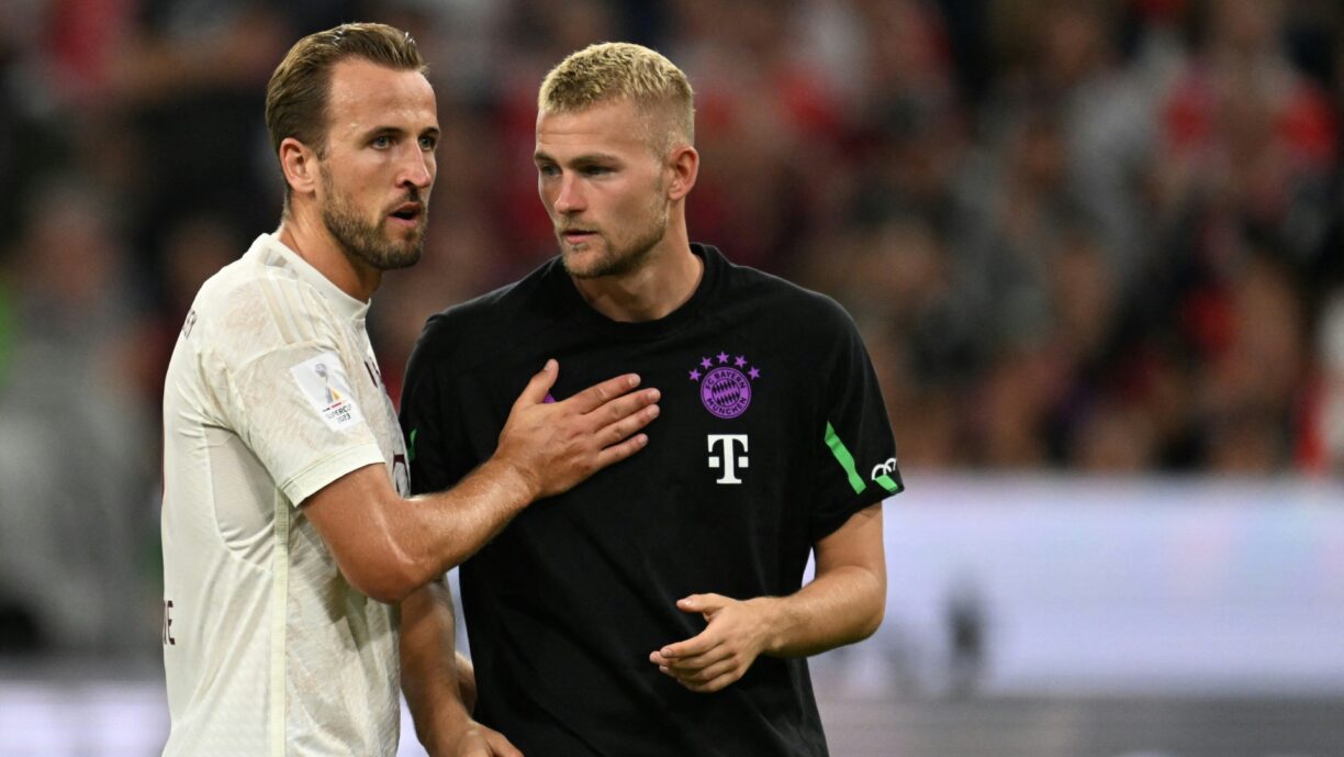 Bild: Kane leicht angeschlagen, de Ligt wohl wieder fit (© AFP/SID/CHRISTOF STACHE)