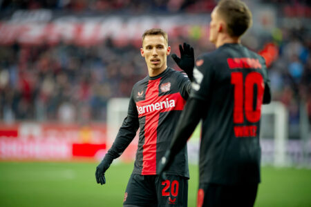 Alejandro Grimaldo und Florian Wirtz